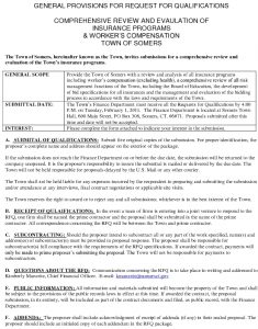 Icon of Town Of Somers RFQ Insurance Review And Evaluation
